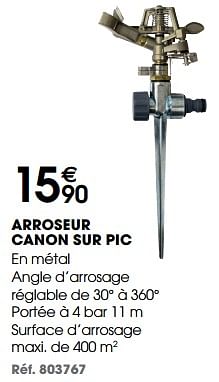 Promotions Arroseur canon sur pic - Atis-Green - Valide de 08/03/2023 à 30/09/2023 chez Bricopro