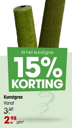Promoties Kunstgras - Huismerk - Kwantum - Geldig van 03/04/2023 tot 16/04/2023 bij Kwantum