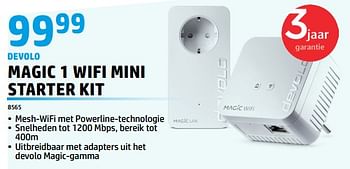 Promoties Devolo magic 1 wifi mini starter kit - Devolo - Geldig van 01/04/2023 tot 30/04/2023 bij Auva