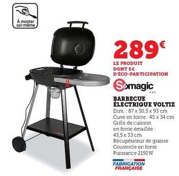 Promotions Somagic barbecue électrique voltiz - Somagic - Valide de 28/03/2023 à 10/04/2023 chez Super U