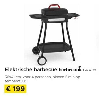 Promoties Elektrische barbecue barbecook alexia 5111 - Barbecook - Geldig van 01/04/2023 tot 30/04/2023 bij Molecule