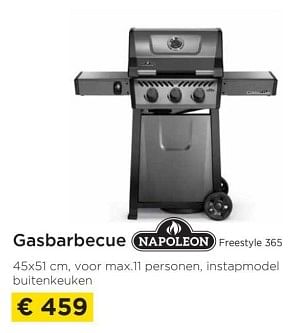 Promoties Gasbarbecue napoleon freestyle 365 - Napoleon - Geldig van 01/04/2023 tot 30/04/2023 bij Molecule