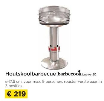 Promoties Houtskoolbarbecue barbecook loewy 50 - Barbecook - Geldig van 01/04/2023 tot 30/04/2023 bij Molecule