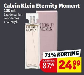 Promoties Calvin klein eternity moment edp - Calvin Klein - Geldig van 04/04/2023 tot 09/04/2023 bij Kruidvat