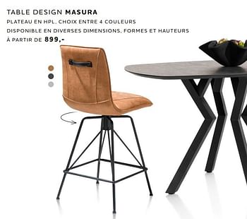 Promotions Table design masura - Produit Maison - Xooon - Valide de 30/03/2023 à 26/04/2023 chez Xooon