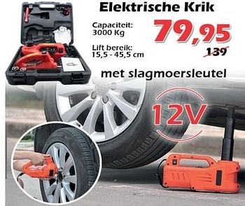 Promoties Elektrische krik - Huismerk - Itek - Geldig van 11/03/2023 tot 09/04/2023 bij Itek