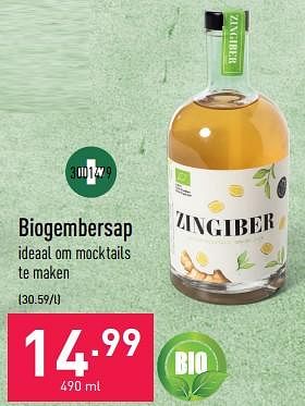 Promoties Biogembersap - Huismerk - Aldi - Geldig van 12/04/2023 tot 21/04/2023 bij Aldi