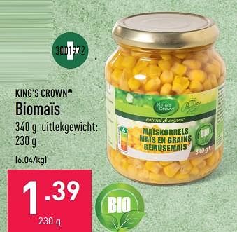Promoties Biomaïs - King's Crown - Geldig van 12/04/2023 tot 21/04/2023 bij Aldi