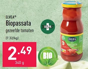 Promoties Biopassata - Elvea - Geldig van 12/04/2023 tot 21/04/2023 bij Aldi