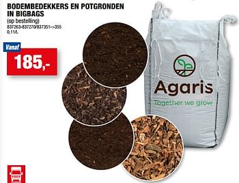 Promoties Bodembedekkers en potgronden in bigbags - Agaris - Geldig van 05/04/2023 tot 16/04/2023 bij Hubo