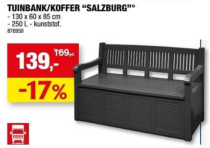 Vervolgen salto verkwistend Tuinbank-koffer salzburg - Keter - Hubo - Promoties.be