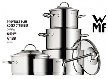 Promoties Provence plus kookpottenset - WMF - Geldig van 01/04/2023 tot 30/04/2023 bij Freetime