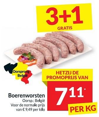 Promoties Boerenworsten - Huismerk - Intermarche - Geldig van 04/04/2023 tot 10/04/2023 bij Intermarche