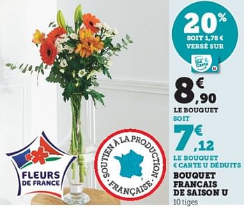 Promotions Bouquet francais de saison u - Produit Maison - Super U - Valide de 28/03/2023 à 10/04/2023 chez Super U