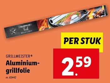 Promoties Aluminiumgrillfolie - Grill Meister - Geldig van 12/04/2023 tot 18/04/2023 bij Lidl
