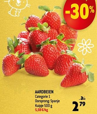 Promoties Aardbeien - Huismerk - Smatch - Geldig van 05/04/2023 tot 11/04/2023 bij Smatch