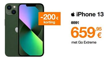 Promoties Apple iphone 13 - Apple - Geldig van 01/04/2023 tot 16/04/2023 bij Orange