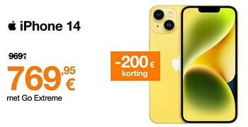 Promoties Apple iphone 14 - Apple - Geldig van 01/04/2023 tot 16/04/2023 bij Orange