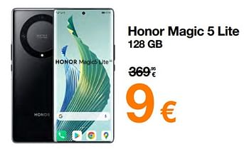 Promoties Honor magic 5 lite 128 gb - Honor - Geldig van 01/04/2023 tot 16/04/2023 bij Orange