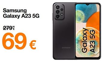 Promoties Samsung galaxy a23 5g - Samsung - Geldig van 01/04/2023 tot 16/04/2023 bij Orange