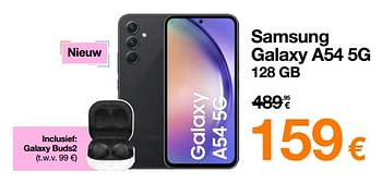 Promoties Samsung galaxy a54 5g 128 gb - Samsung - Geldig van 01/04/2023 tot 16/04/2023 bij Orange
