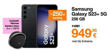 Promoties Samsung galaxy s23+ 5g 256 gb - Samsung - Geldig van 01/04/2023 tot 16/04/2023 bij Orange