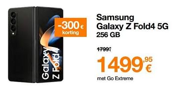 Promoties Samsung galaxy z fold4 5g 256 gb - Samsung - Geldig van 01/04/2023 tot 16/04/2023 bij Orange