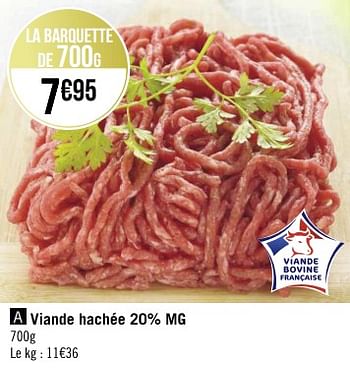 Promotions Viande hachée - Produit Maison - Géant Casino - Valide de 03/04/2023 à 16/04/2023 chez Géant Casino