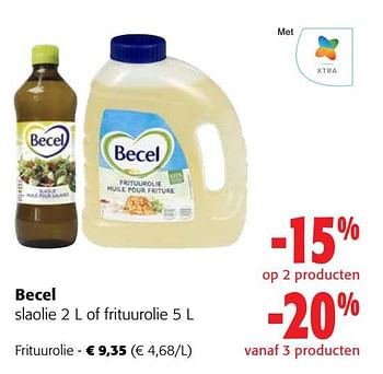 Promoties Becel frituurolie - Becel - Geldig van 05/04/2023 tot 18/04/2023 bij Colruyt