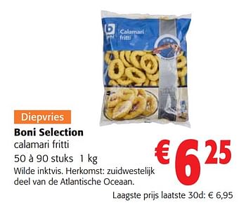 Promoties Boni selection calamari fritti - Boni - Geldig van 05/04/2023 tot 18/04/2023 bij Colruyt