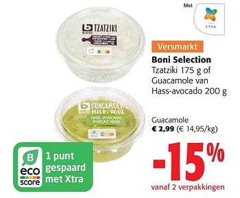 Promoties Boni selection guacamole - Boni - Geldig van 05/04/2023 tot 18/04/2023 bij Colruyt
