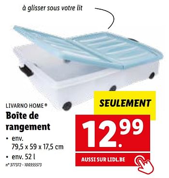 Livarno Boîte de rangement - En promotion chez Lidl