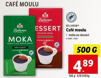 Promotions Café moulu - Bellarom - Valide de 12/04/2023 à 18/04/2023 chez Lidl