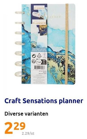 Promoties Craft sensations planner - Craft Sensations - Geldig van 04/04/2023 tot 11/04/2023 bij Action