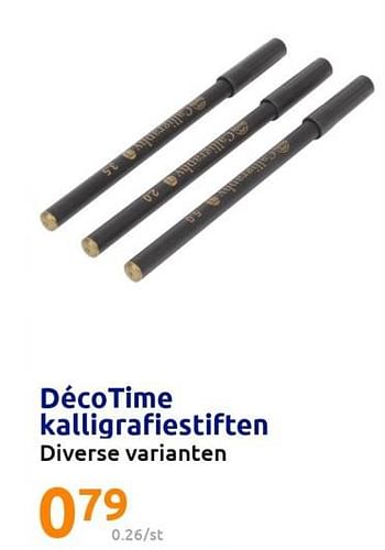 Promotions Décotime kalligrafiestiften - Decotime - Valide de 04/04/2023 à 11/04/2023 chez Action