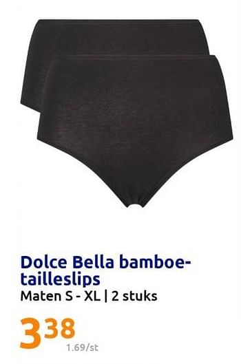 Promotions Dolce bella bamboe- tailleslips - Dolce Bella - Valide de 04/04/2023 à 11/04/2023 chez Action