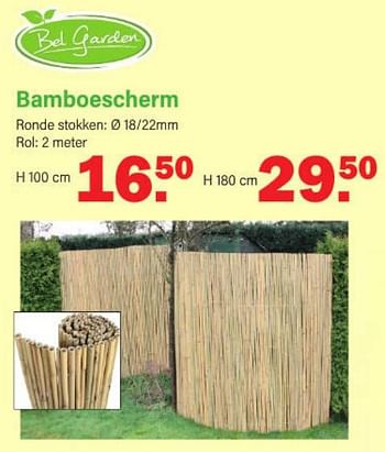 Promoties Bamboescherm - Bel Garden - Geldig van 03/04/2023 tot 22/04/2023 bij Van Cranenbroek