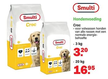 Promoties Hondenvoeding croc - Smulti - Geldig van 03/04/2023 tot 22/04/2023 bij Van Cranenbroek