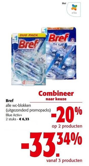 Promoties Bref blue activ+ - Bref - Geldig van 05/04/2023 tot 18/04/2023 bij Colruyt