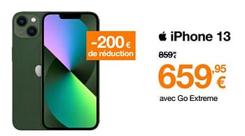 Promotions Apple iphone 13 - Apple - Valide de 01/04/2023 à 16/04/2023 chez Orange