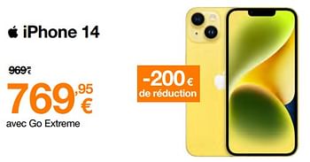 Promotions Apple iphone 14 - Apple - Valide de 01/04/2023 à 16/04/2023 chez Orange
