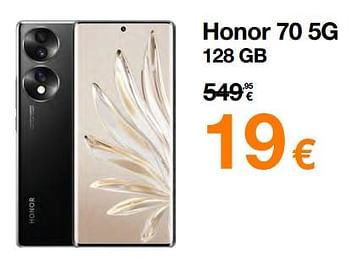 Promotions Honor 70 5g 128 gb - Honor - Valide de 01/04/2023 à 16/04/2023 chez Orange