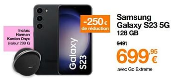 Promotions Samsung galaxy s23 5g 128 gb - Samsung - Valide de 01/04/2023 à 16/04/2023 chez Orange