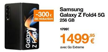 Promotions Samsung galaxy z fold4 5g 256 gb - Samsung - Valide de 01/04/2023 à 16/04/2023 chez Orange