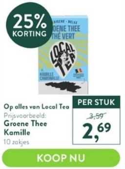 Promoties Groene thee kamille - Local Tea - Geldig van 03/04/2023 tot 16/04/2023 bij Holland & Barret