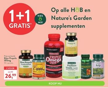 Promoties H+b supplementen bijen propolis - Huismerk - Holland & Barrett - Geldig van 03/04/2023 tot 16/04/2023 bij Holland & Barret