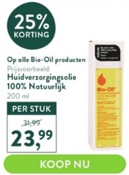 Promoties Huidverzorgingsolie 100% natuurlijk - Bio-Oil - Geldig van 03/04/2023 tot 16/04/2023 bij Holland & Barret
