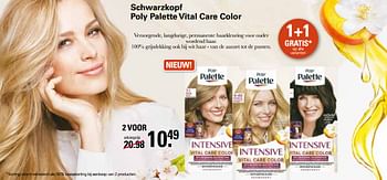 Promoties Schwarzkopf poly palette vital care color - Schwarzkopf - Geldig van 05/04/2023 tot 22/05/2023 bij De Online Drogist
