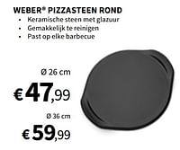 Weber pizzasteen rond-Weber