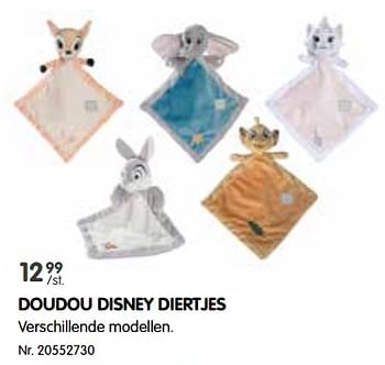 Promoties Doudou disney diertjes - Disney - Geldig van 01/03/2023 tot 31/12/2023 bij Fun